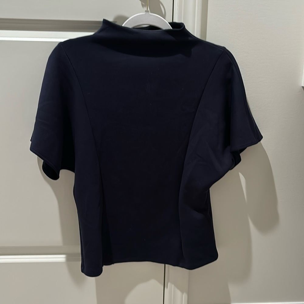 Banana Republic Navy Mock Neck